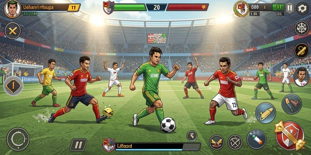 qq1221 - Screenshot aplikasi QQ1221 - Pemain sedang menyelesaikan tantangan di level baru.